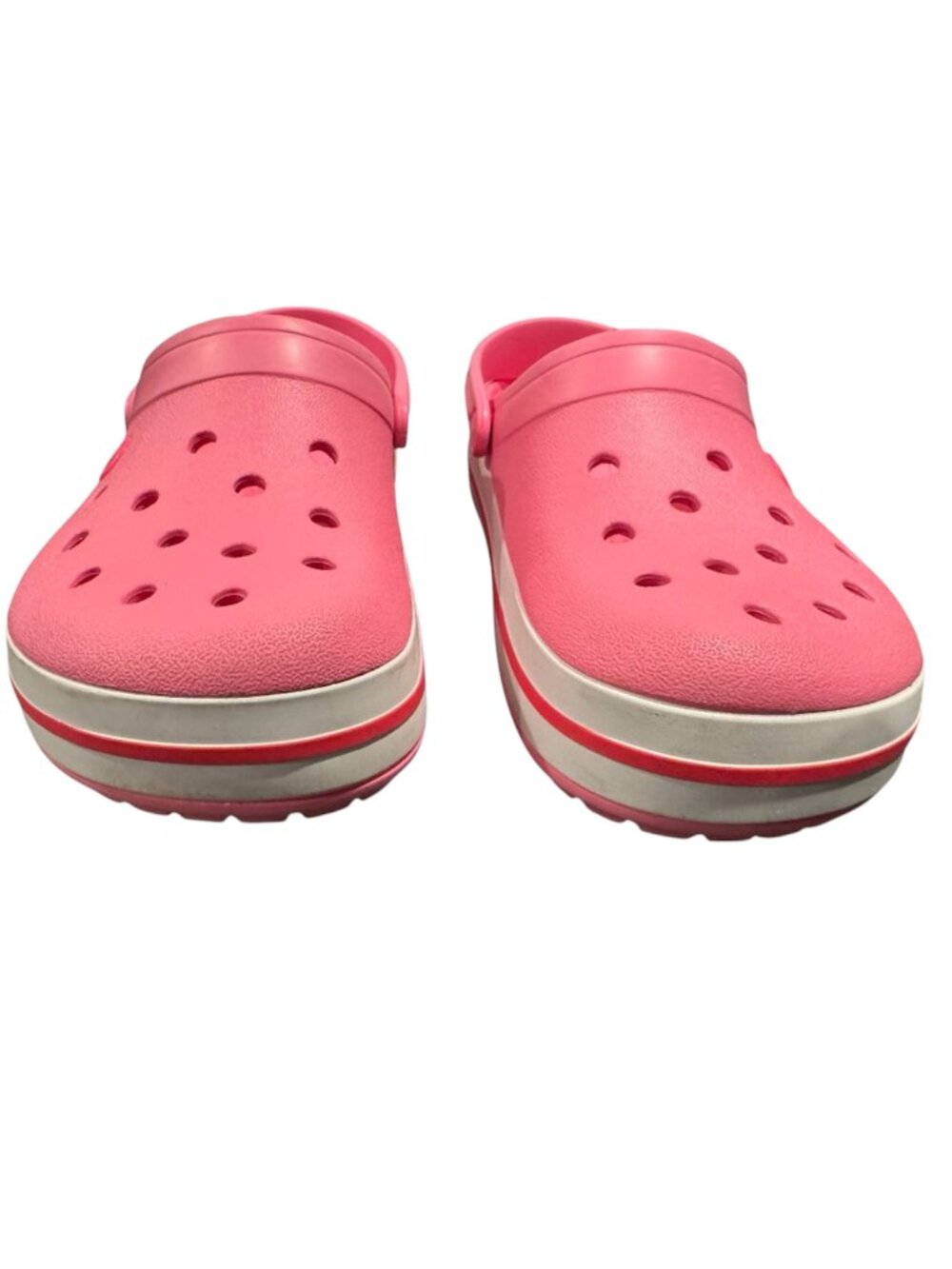 Crocs Crocband Platform Clogs Women's 8 Pink Elevated Comfort Casual EUC - Picture 3 of 6